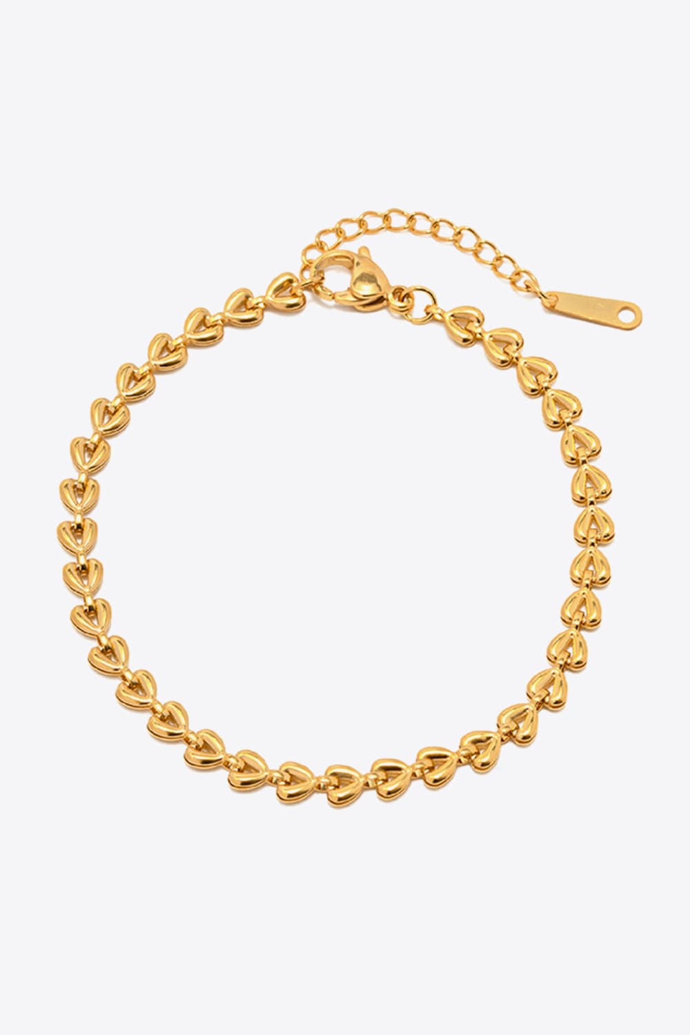 Heart Chain Lobster Clasp Bracelet-Teresa's Fashionista LLC