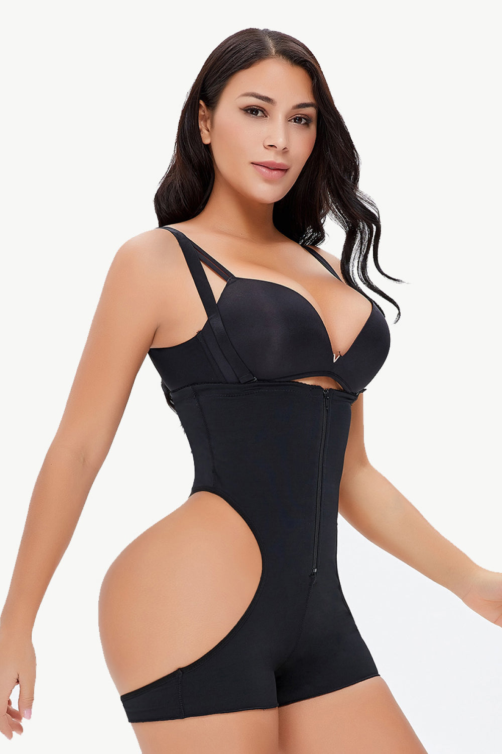 Full Size Cutout Under-Bust Shaping Bodysuit-Teresa&#39;s Fashionista LLC