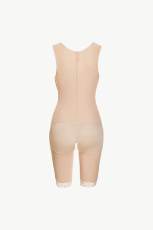 Full Size Lace Trim Shapewear with Zipper-Teresa's Fashionista LLC