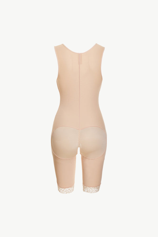 Full Size Lace Trim Shapewear with Zipper-Teresa's Fashionista LLC