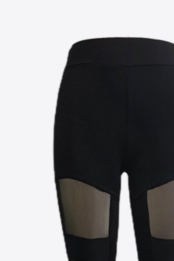 Spliced Mesh Leggings-Teresa's Fashionista LLC