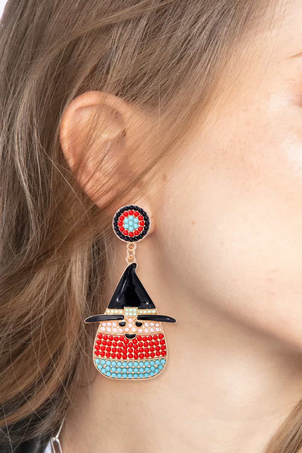 Witch's Hat Shape Synthetic Pearl Dangle Earrings-Teresa's Fashionista LLC