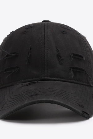 Distressed Adjustable Baseball Cap-Teresa's Fashionista LLC