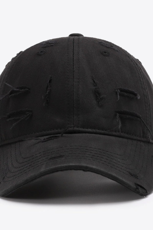 Distressed Adjustable Baseball Cap-Teresa's Fashionista LLC