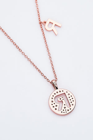 Moissanite K to T Pendant Necklace-Teresa's Fashionista LLC
