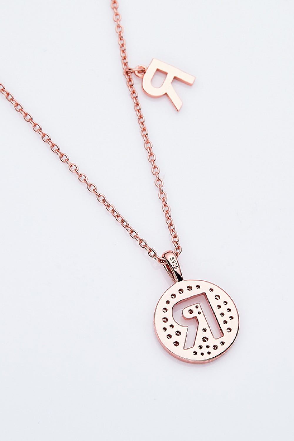 Moissanite K to T Pendant Necklace-Teresa&#39;s Fashionista LLC